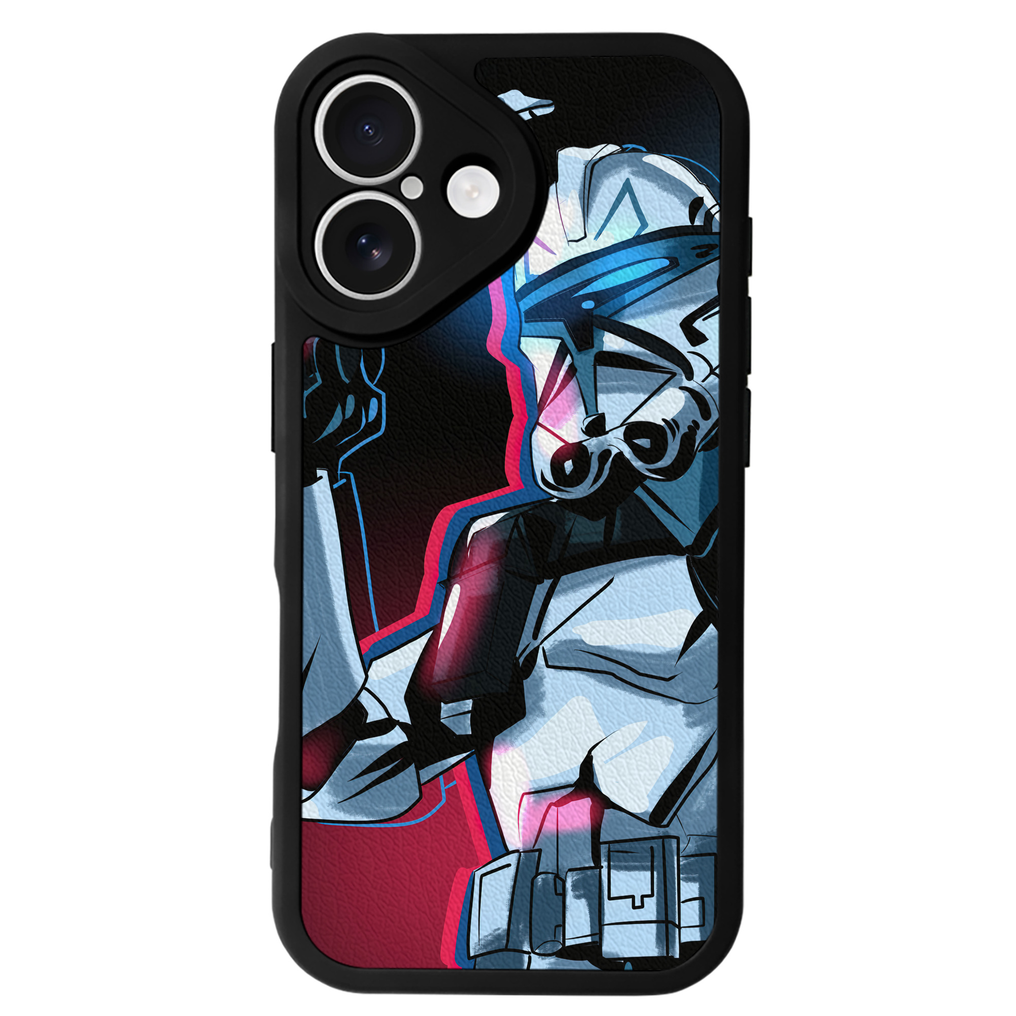 （画像用） スター・ウォーズ Star Wars 【iPhone 16シリーズ対応】シリコンスマホケース（レザー調） 材質：シリコン
